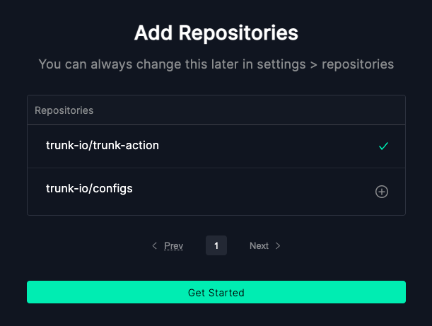 Add Repositories to Trunk